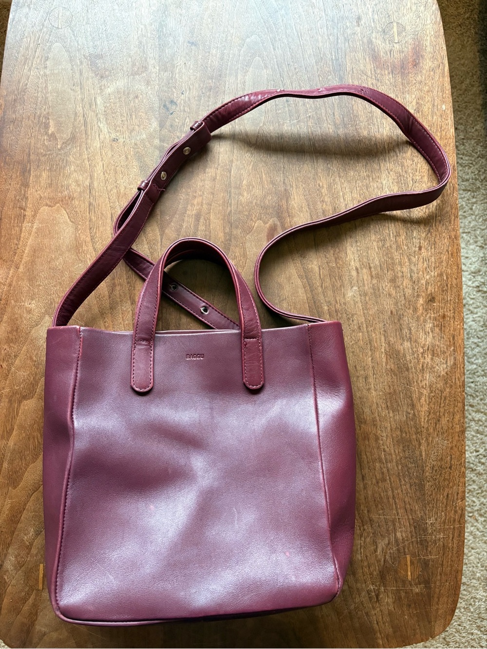 Baggu Box Purse Mulberry